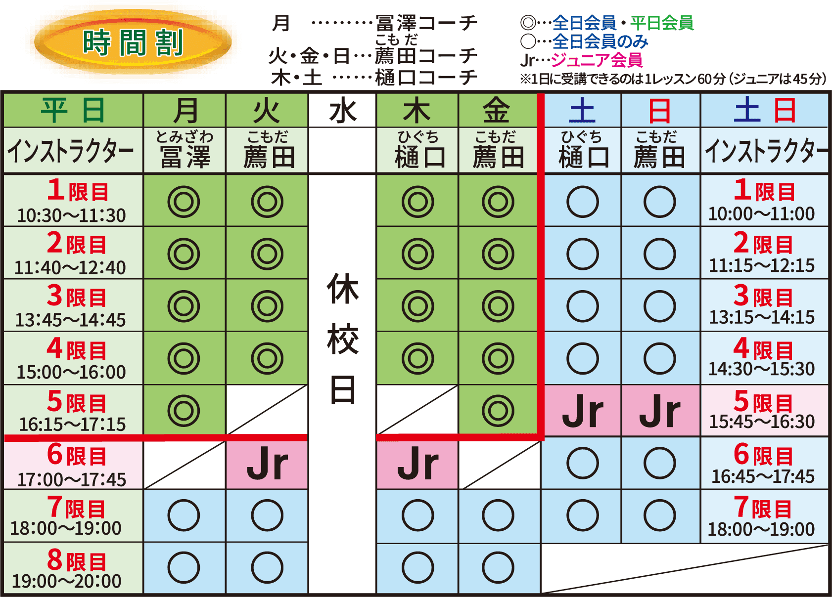 時間割
