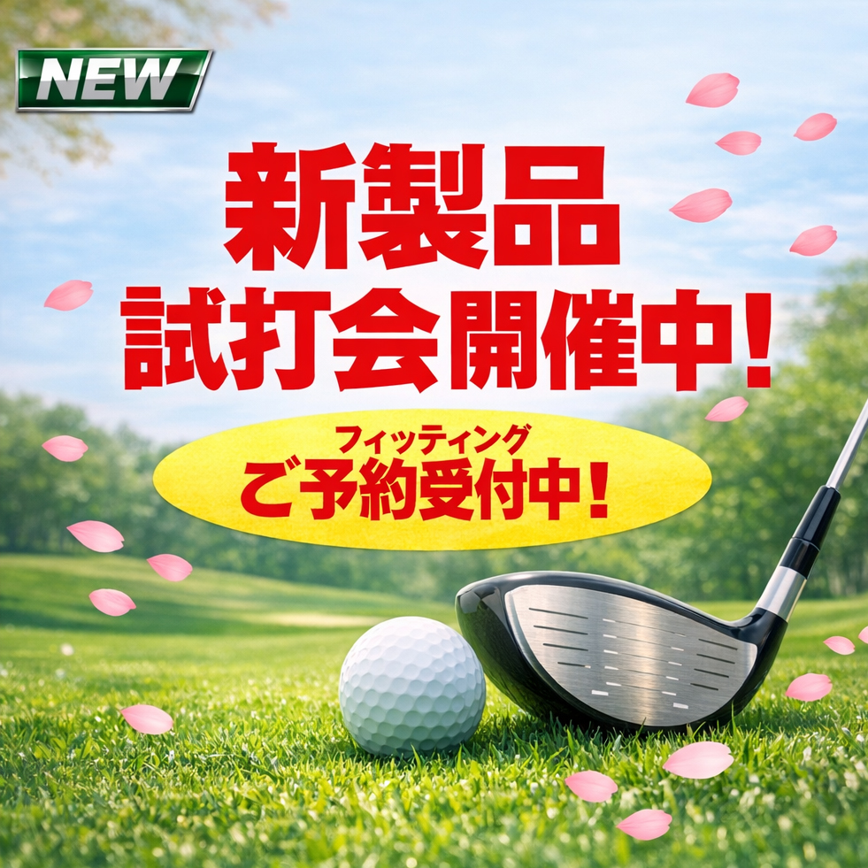 新製品　試打クラブ入荷！