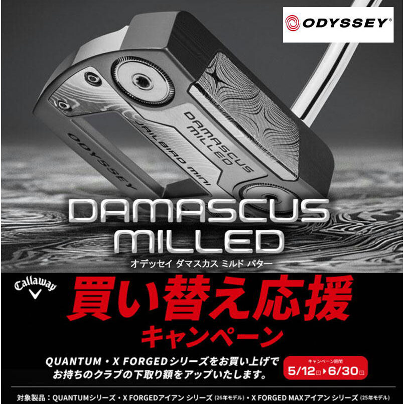 【新製品】オデッセイ ダマスカスパター